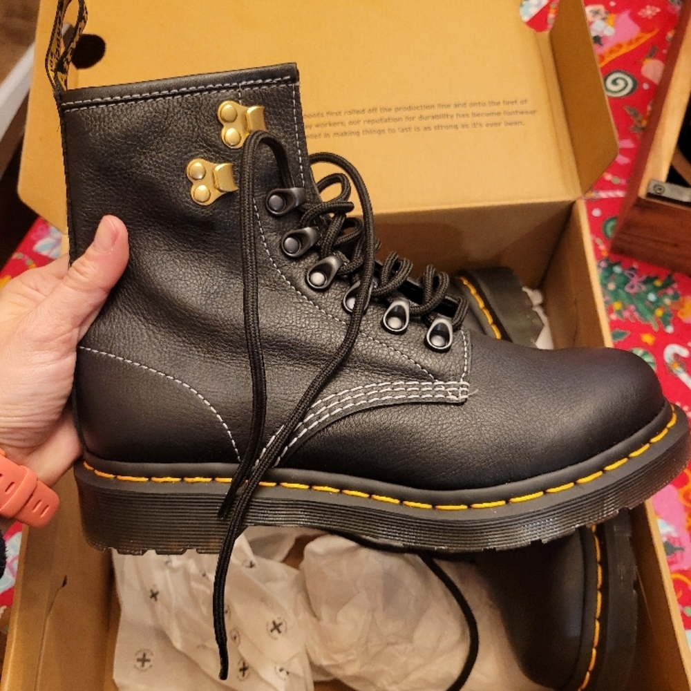Dr. Martens Black Leather Boots